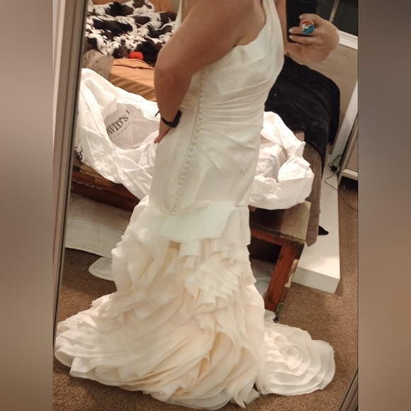 Ivory Organza White by Vera Wang for David's bridal - Picture 15 of 16